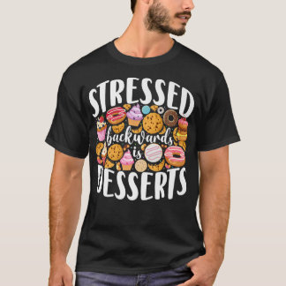 Camiseta Sobremesa de bolachas de Rosquinha de Cupcake de p