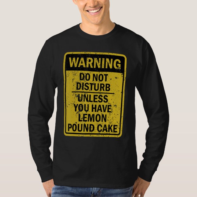 Camiseta Sobremesa de Comida de Bolo de Limão Engraçado (Frente)