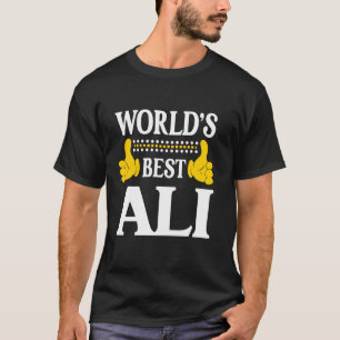 Camiseta Sobrenome Ali Engraçado Equipa Família Sobrenome M