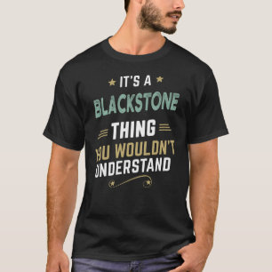 Camiseta SOBRENOME BLACKSTONE, Nome Personalizado