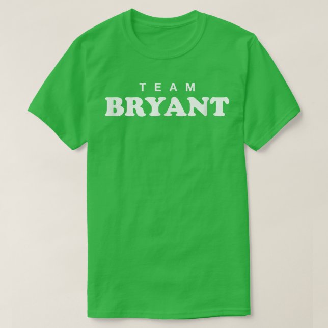 Camiseta Sobrenome Bryant Sobrenome Bride e Gr (Frente do Design)