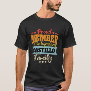 Camiseta Sobrenome Castillo Family Castillo Nome Castillo
