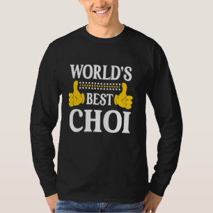 Camiseta Sobrenome Choi Equipe Divertida Família Sobrenome