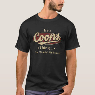 Camiseta SOBRENOME COONS, nome da família COONS cresce