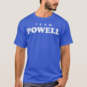 Camiseta Sobrenome de Equipe Powell Sobrenome Bride e Gr