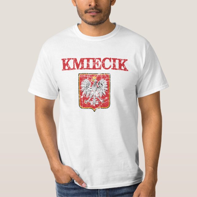 Camiseta Sobrenome de Kmiecik (Frente)