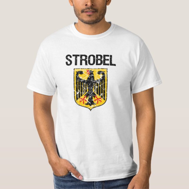 Camiseta Sobrenome de Strobel (Frente)