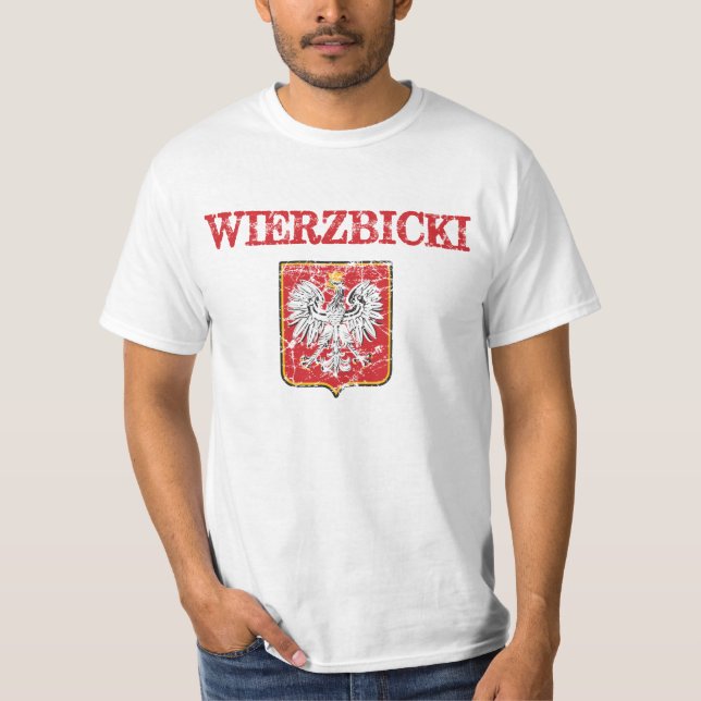 Camiseta Sobrenome de Wierzbicki (Frente)