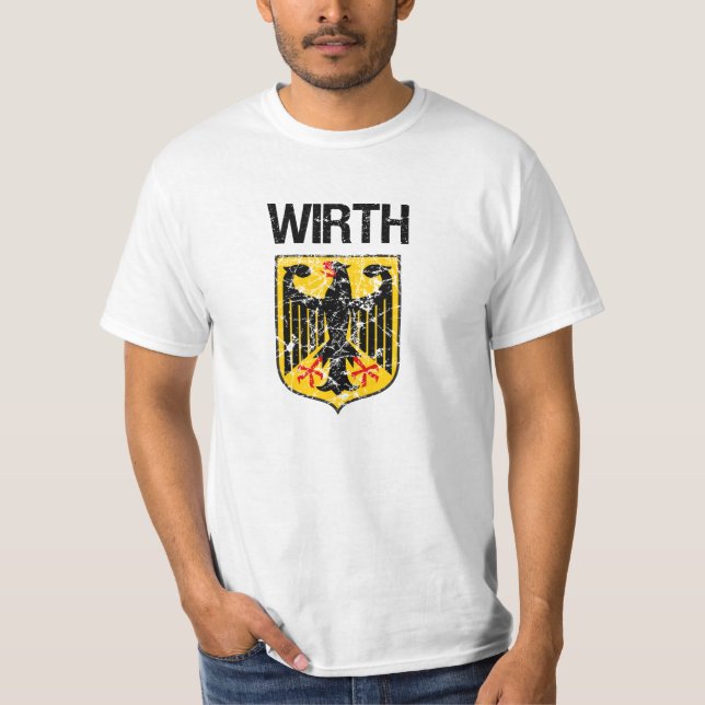 Camiseta Sobrenome de Wirth (Frente)