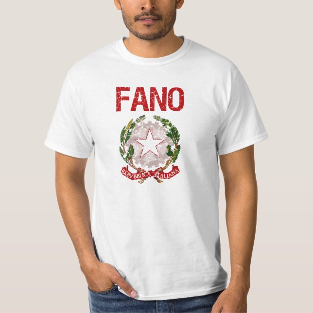 Camiseta Sobrenome do italiano de Fano (Frente)