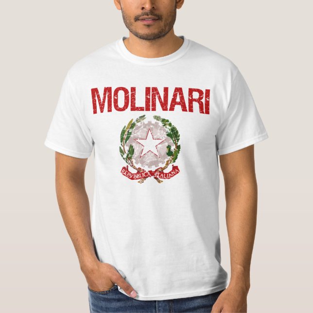 Camiseta Sobrenome do italiano de Molinari (Frente)