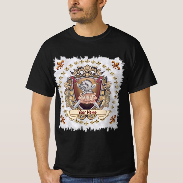 Camiseta Sobrenome Escudo de Cavaleiro (Frente)