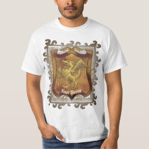 Camiseta Sobrenome Escudo Dragon Quest