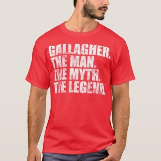 Camiseta Sobrenome GallagherGallagherNome da Família Gallag