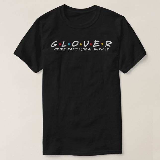 Camiseta Sobrenome Glover Family Glover Surname (Frente do Design)