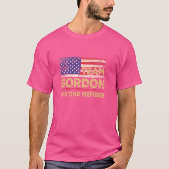 Camiseta Sobrenome Gordon Equipe Gordon Membro Vit (Frente)
