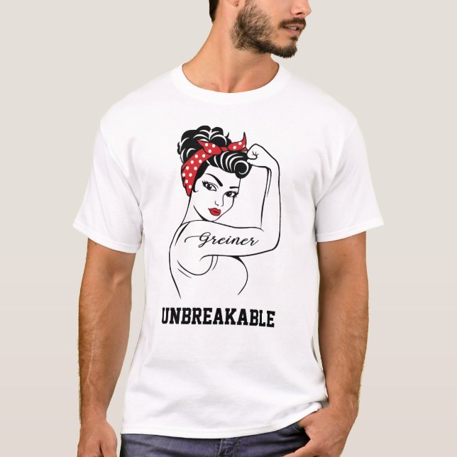 Camiseta Sobrenome Greiner Inquebrável (Frente)