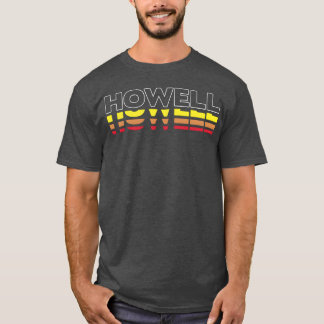 Camiseta Sobrenome Howell Engraçado Vintage Pôr do Sol Meni