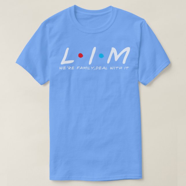 Camiseta Sobrenome Lim - Apelido Lim Da Família Lim (Frente do Design)