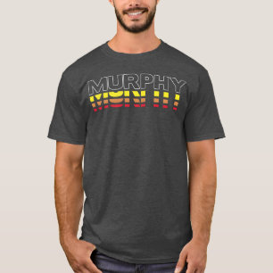 Camiseta Sobrenome Murphy Divertido Vintage Pôr do sol Famí