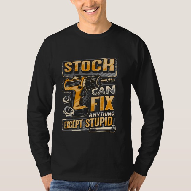 Camiseta Sobrenome Stock Pode Corrigir Qualquer Coisa Excet (Frente)
