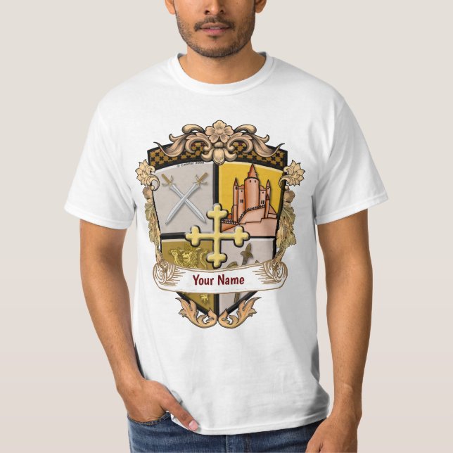 Camiseta Sobrenome Vista Cross Shield (Frente)