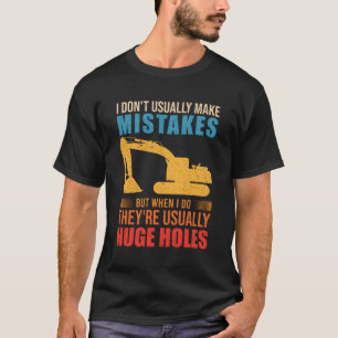 Camiseta Sobreposição da escavadora de canas de máquinas de