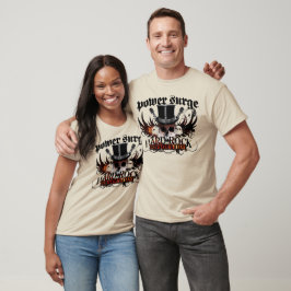 Camiseta Sobretensão de potência do crânio-01