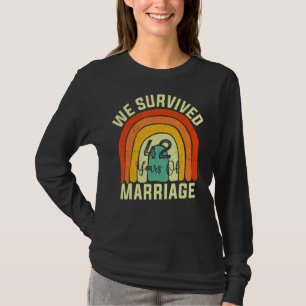 Camiseta Sobrevivemos 42 Anos De Casal Casamento 42º Anniv