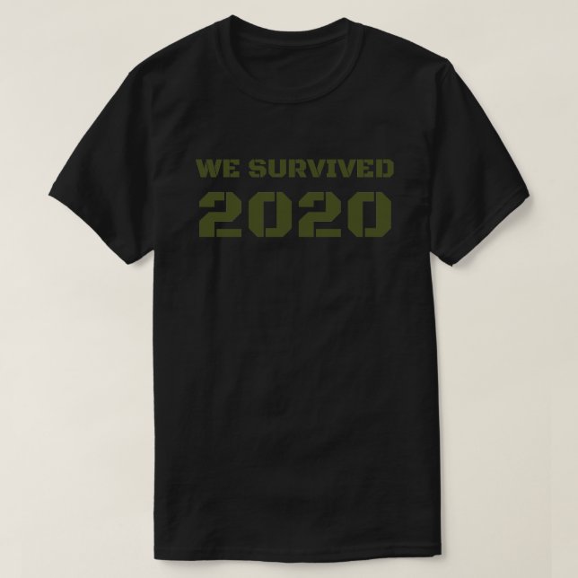 Camiseta Sobrevivemos a 2020 (Frente do Design)
