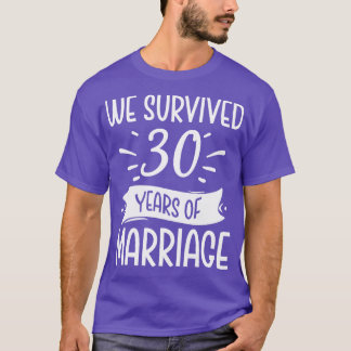 Camiseta Sobrevivemos A 30 Anos De Casamento