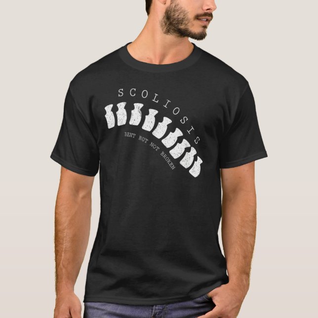 Camiseta Sobrevivência à Consciência da Escoliose Não Quebr (Frente)