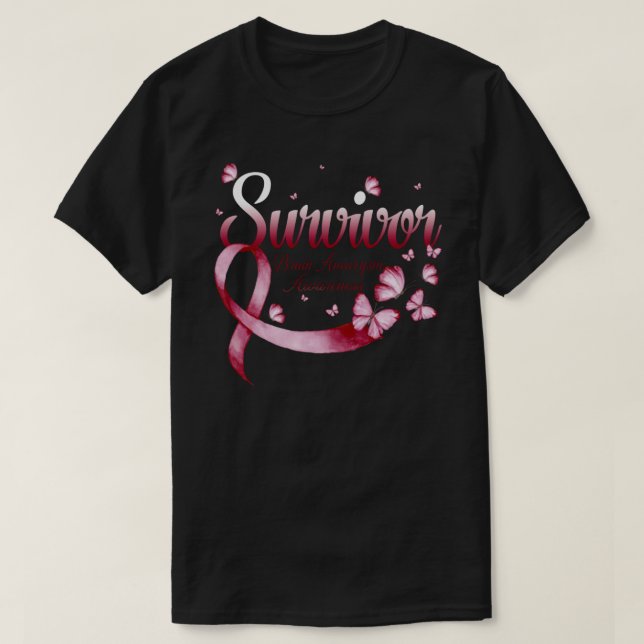 Camiseta Sobrevivência Cérebro Aneurisma Sensibilização Bor (Frente do Design)