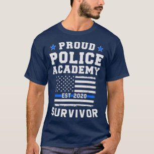 Camiseta Sobrevivência da Academia de Polícia Orgulhosa e