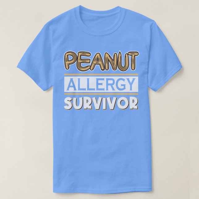 Camiseta Sobrevivência da Alergia de Peanut (Frente do Design)