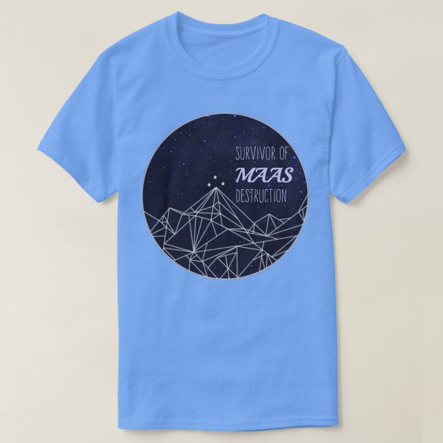 Camiseta Sobrevivência da Destruição Maciça (Frente do Design)