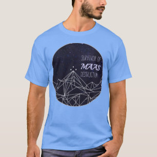 Camiseta Sobrevivência da Destruição Maciça