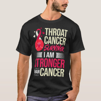 Camiseta Sobrevivência da fita do Cancer da garganta da cab