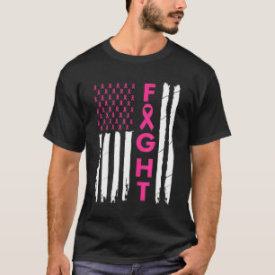 Camiseta Sobrevivência da Mama Cancer da Mama Americano Fla