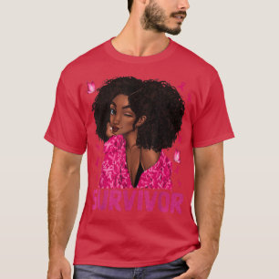 Camiseta Sobrevivência da Mulher Negra Sobrevivência do Cân