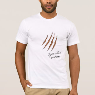 Camiseta Sobrevivência de Ataque de Tigre - Pele escura