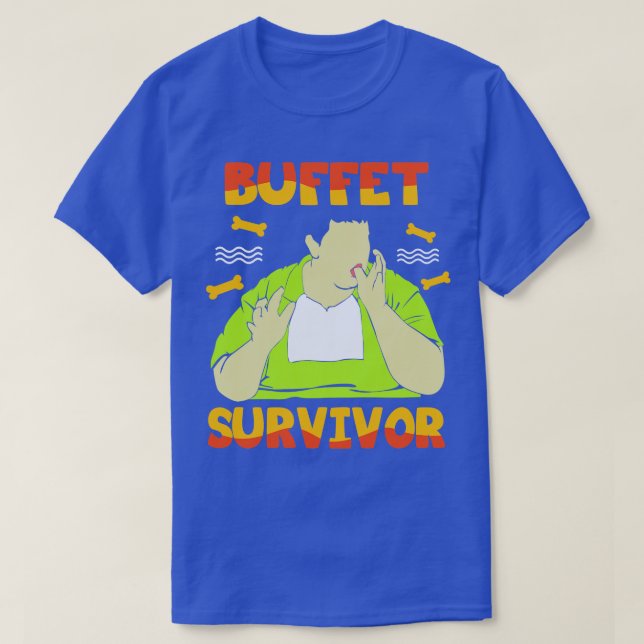 Camiseta Sobrevivência de Buffet (Frente do Design)