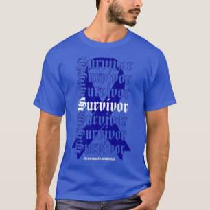 Camiseta Sobrevivência de Cancer Colônico Presente de Fita