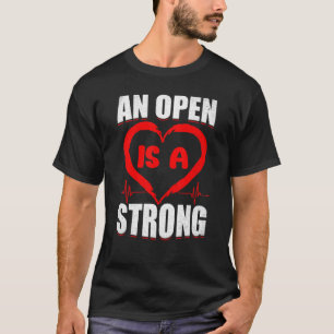 Camiseta Sobrevivência de Cirurgia Cardíaca Aberta Ignorar