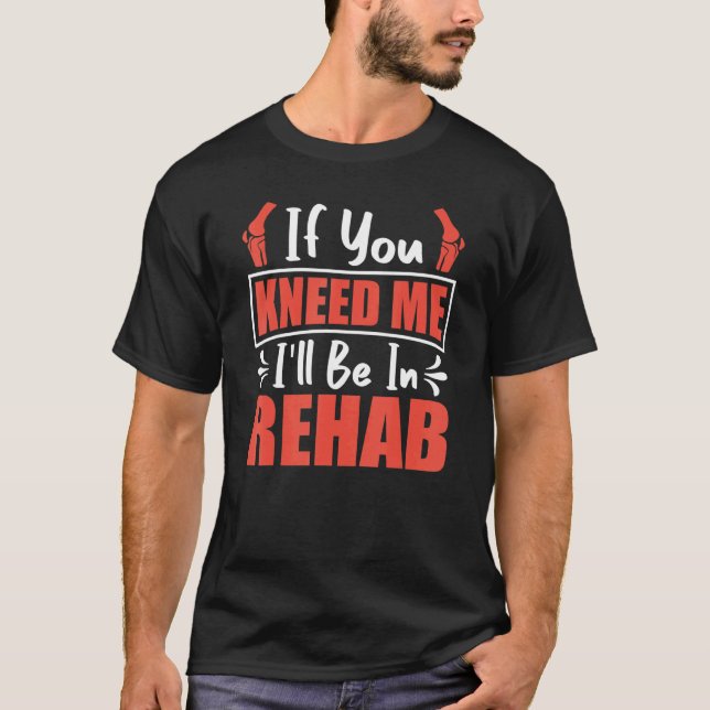 Camiseta Sobrevivência De Cirurgia Do Joelho Se Me Beijar (Frente)