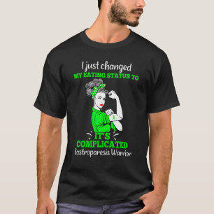 Camiseta Sobrevivência de Gastroparese mudou a guerra da do