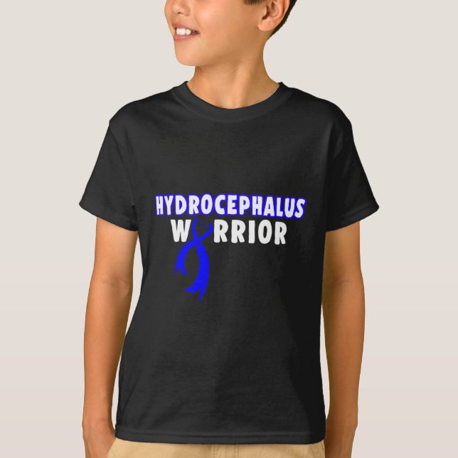 Camiseta Sobrevivência de Hidrocefalia Impede Guerreiro de  (Frente)