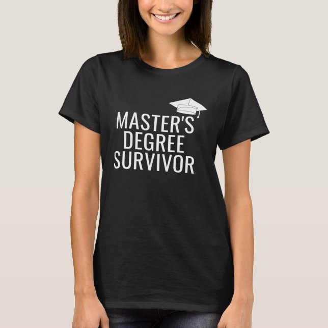 Camiseta Sobrevivência de mestrado (Frente)