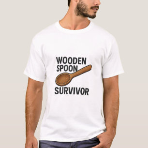 Camiseta Sobrevivência de Wooden Spoon - Engraçado Criança
