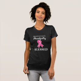 Camiseta Sobrevivência do Câncer da Mama Abençoada